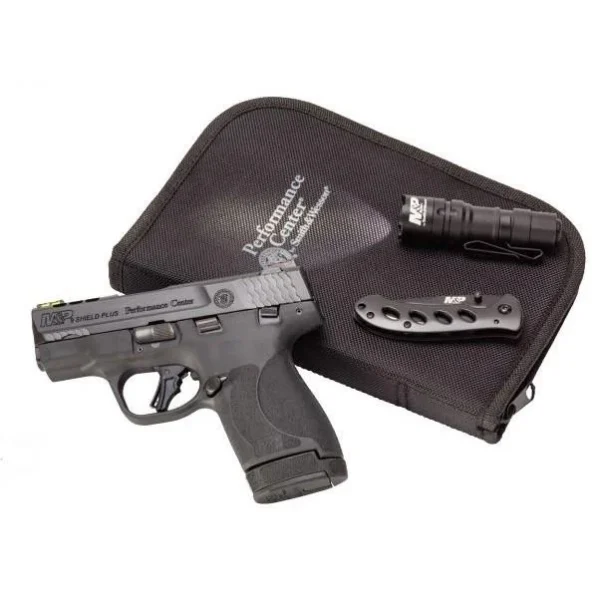 Smith & Wesson Inc. S&W Performance Center M&P 9 Shield Plus Handgun with Carry Kit 9mm Luger 10rd Magazine 4" Ported Barrel