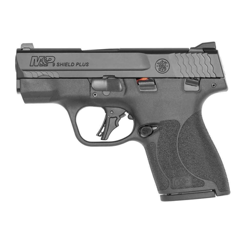 sw-mp9-shield-plus-9mm-used-primary Smith & Wesson Inc. USED S&W M&P9 Shield Plus Handgun 9mm Luger 10rd Magazine 3.1" Barrel Manual Safety Black