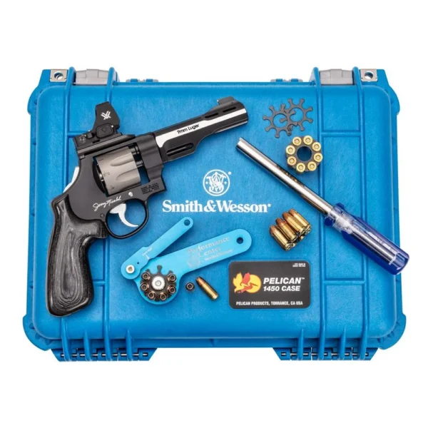 Smith & Wesson Inc. USED S&W PC Model 327 "Jerry Miculek World Record" Handgun 9mm Luger 8rd Capacity 5" Barrel w/Vortex Red