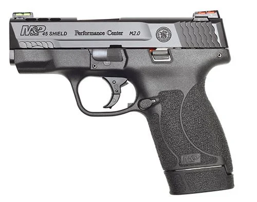 sw-performance-center-mp-45-shield-m2-0-primary Smith & Wesson Inc. S&W Performance Center Ported M&P 45 SHIELD M2.0 .45 ACP 3.3" Barrel Hi Viz Sights-USED