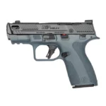 Smith & Wesson Inc. S&W PC Shield-X Carry Comp Blue Titanium Handgun 9mm Luger 13(1)&15(1)rd Magazines 3.6" Ported Barrel