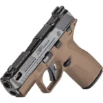 Smith & Wesson Inc. S&W PC Shield-X Carry Comp Midnight Bronze Handgun 9mm Luger 13(1)&15(1)rd Magazines 3.6" Ported Barrel