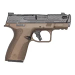 Smith & Wesson Inc. S&W PC Shield-X Carry Comp Midnight Bronze Handgun 9mm Luger 13(1)&15(1)rd Magazines 3.6" Ported Barrel
