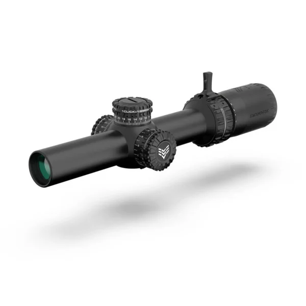 10 Ring Swampfox Arrowhead Series LPVO Rifle Scope 1-6x24 30mm SFP IR Guerrilla Dot Red MIL Illum