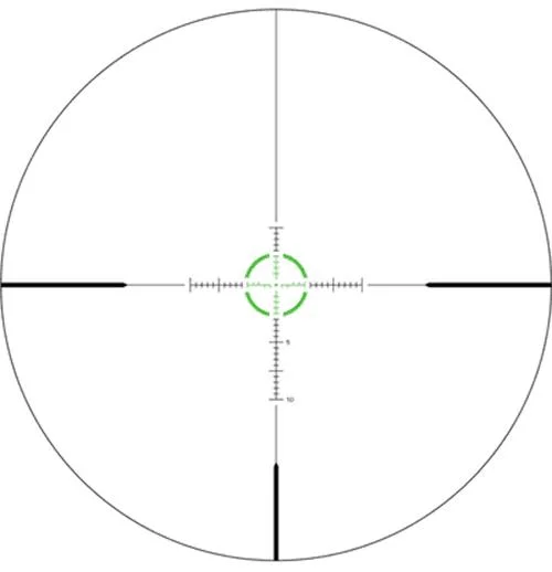10 Ring Swampfox Arrowhead LPVO Series Rifle Scope - 1-10x24 30mm SFP Green IR BDC Black