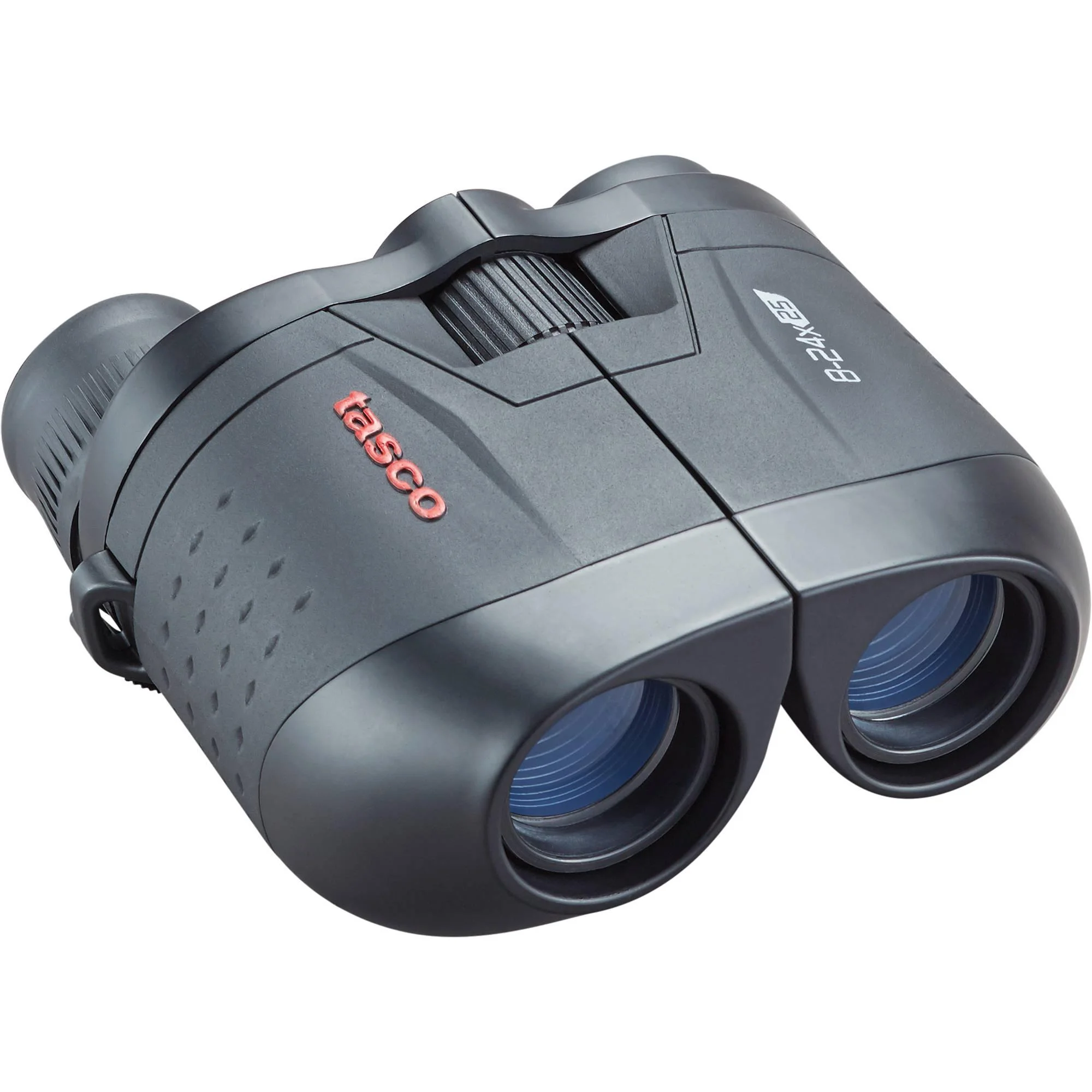 tasco-essentials-porro-binoculars-8-24x25mm-compact-zoom-primary-1 Tasco Essentials Porro Binocular 8-24x25mm Black MC Zoom 6L