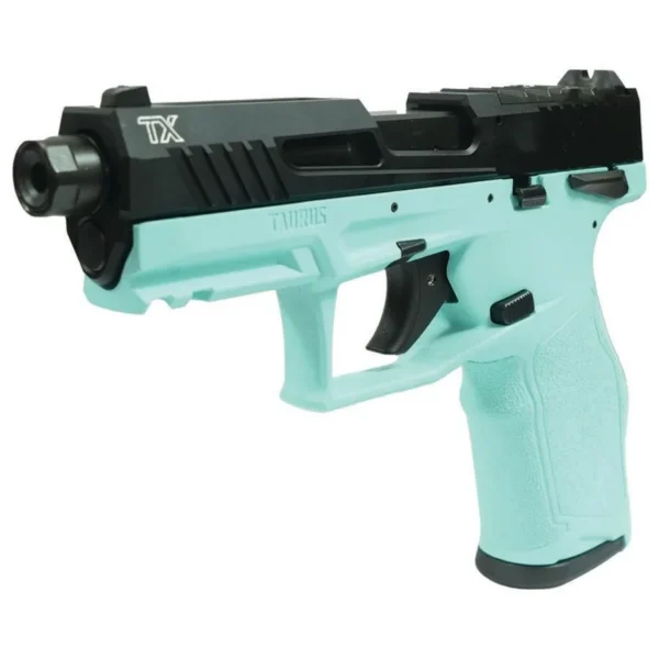 Taurus International Inc. Taurus 2TX22 Handgun .22 LR 16(1)&22(1)rd Magazines 4.6" Threaded Barrel Black Slide/Cyan Frame