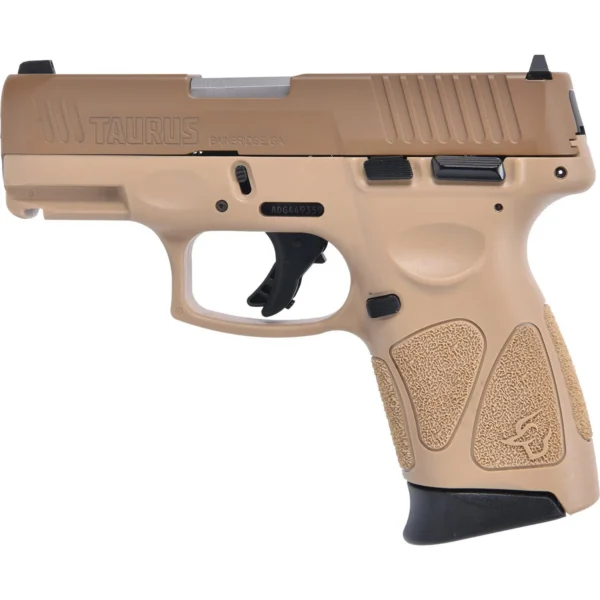 Taurus International Inc. Taurus G3C Handgun 9mm Luger 12rd Magazines 3.2" Barrel FDE Slide/FDE Grip