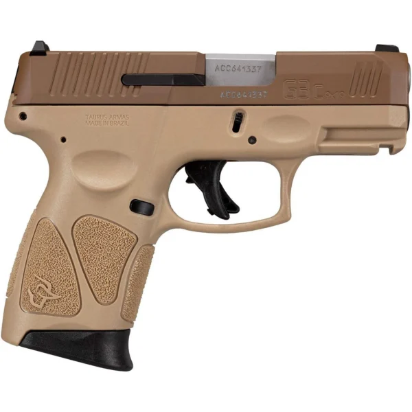 Taurus International Inc. Taurus G3c Handgun 9mm Luger 3/10rd Magazine 3.2? Barrel Tan MA Compliant
