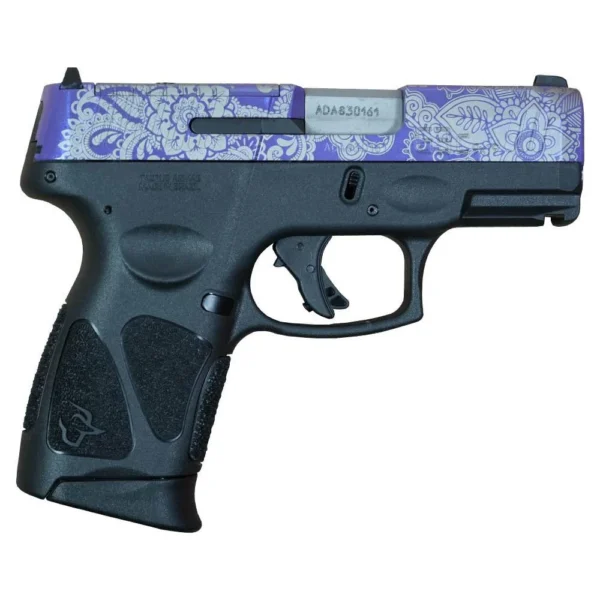 Taurus International Inc. Taurus G3C Custom "Purple Paisley" T.O.R.O. Handgun 9mm Luger 12/rd Magazines (3) 3.2" Barrel Optic