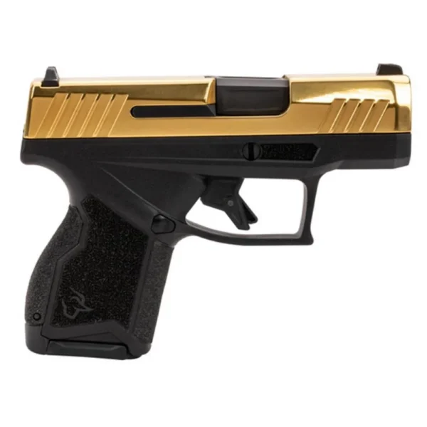 Taurus International Inc. Taurus GX4 Handgun 9mm Luger 10rd Magazines (2) 3" Barrel Gold Slide and Black
