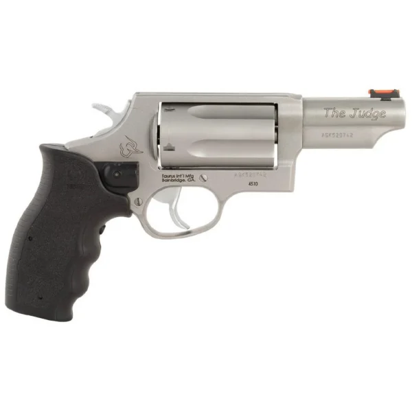 Taurus International Inc. Taurus Judge Compact Handgun .45 Colt/.410 ga 5rd Capacity 3" Barrel Stainless with Black Grip with