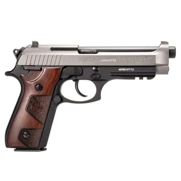 Taurus International Inc. Taurus PT92 Handgun 9mm Luger 17rd Magazines (2) 5" Barrel Black Silver with Wood Grips