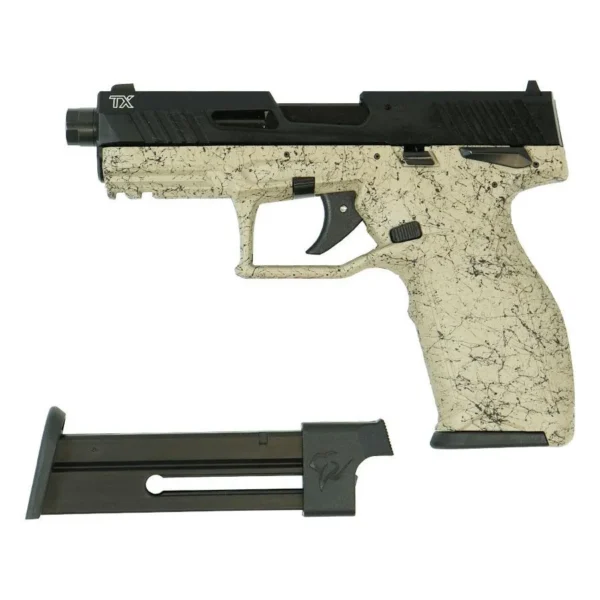 Taurus International Inc. Taurus TX22 Handgun .22 LR 10rd Magazines(2) 4.6" Barrel FDE Splatter on Black Slide/Black Frame