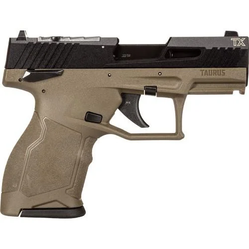 Taurus International Inc. Taurus TX22 Compact Handgun .22 LR 10rd Magazines (2) 3.6" Threaded Barrel OD Green