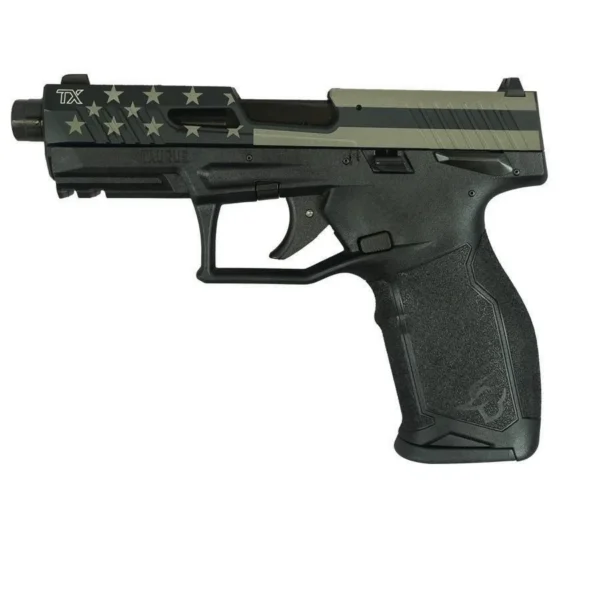 Taurus International Inc. Taurus TX22 Flag Slide Handgun .22 LR 16rd Magazines(2) 4.6" Threaded Barrel Flag Slide/Black Frame