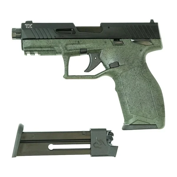 Taurus International Inc. Taurus TX22 Gen 2 Handgun .22 LR 10rd Magazines (2) 4.16" Barrel OD Green Splatter Grip/Black Grip