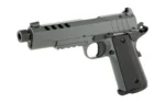 SDS Arms SDS Tisas 1911 Night Stalker SF 10 Handgun 10mm 8rd Magazine 5" Threaded Barrel Cerakote Grey with Black Grips