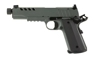 tisas-1911-night-stalker-10mm-pistol-primary SDS Arms SDS Tisas 1911 Night Stalker SF 10 Handgun 10mm 8rd Magazine 5" Threaded Barrel Cerakote Grey with Black Grips