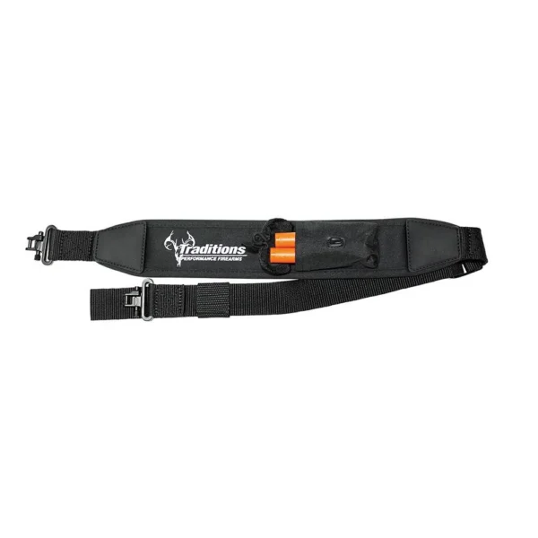 Traditions Performance Firearms Traditions NitroFire Rifle Sling with Hook & Loop Pouch to Hold Firesticks Black