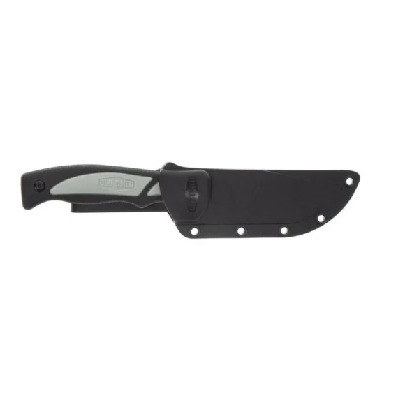 Battenfeld Knives Old Timer Trail Boss Caping Knife 3 7/10" Fixed Blade Black and Grey