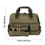 The Allen Company Inc. Allen Triumph Ripstop Range Bag with Handgun Mat Olive Green - alternate view 2