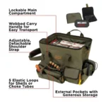 The Allen Company Inc. Allen Triumph Ripstop Range Bag with Handgun Mat Olive Green - alternate view 3