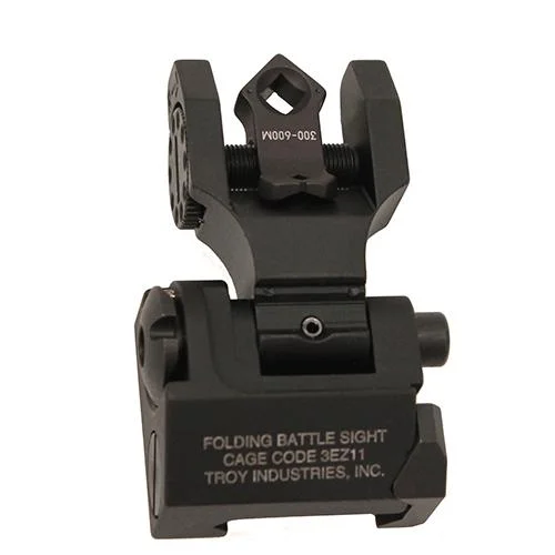 TROY Industries TROY FLDNG REAR DI-OPTC SGHT TRIT BK