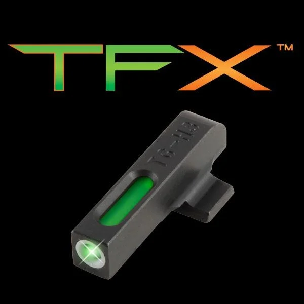 Truglo TFX Tritium/Fiber-Optic Day/Night Sights Beretta PX4 Storm Excluding Compact (Front Sight Only) - White Outline