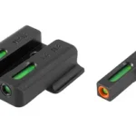 Truglo TFX Pro Tritium/Fiber-Optic Day/Night Sights Fit S&W M&P Shield|S&W M&P 22|S&W M&P SD9|S&W M&P SD40 - Orange Outline