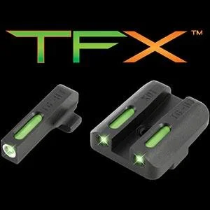 Truglo TFX Tritium/Fiber-Optic Day/Night Sights Fits Springfield XD XDM (excluding 5.25" Comp Series) and XDS - White Outline