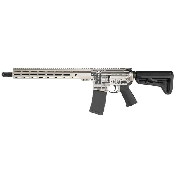 Shark Coast Tactical "Trump Fight" AR Rifle 5.56mm 30rd Magazine 16?? Barrel Magpul Stock and Grip Custom Champagne Finish