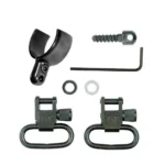Grovtec Us Inc. Grovtec Two Piece Barrel Band Swivel Sets .585 - .635 Diameter Black 2/ct