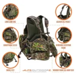 ALPS Brands Alps Outdoorz Grand Slam Turkey Hunting Vest Standard Mossy Oak Greenleaf - alternate view 8