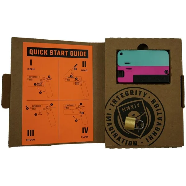 Trailblazer Firearms LifeCard Handgun .22 LR Single Shot 2.5" Barrel Confetti Aluminum Frame