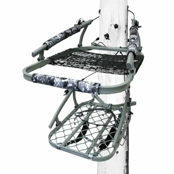 Gsm Hawk Ultra-Lite Climber Tree Stand Grey Camo