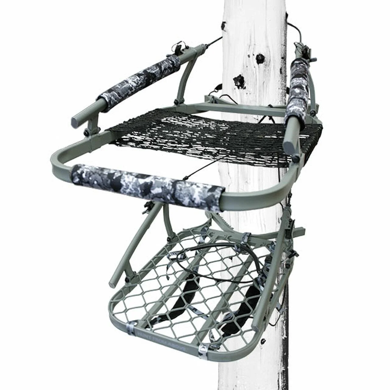 ultra-lite-climber-tree-stand-primary Gsm Hawk Ultra-Lite Climber Tree Stand Grey Camo