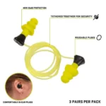 Allen Company ALLEN ULTRX CORDED SILICNE PLUGS 3PR - alternate view 3