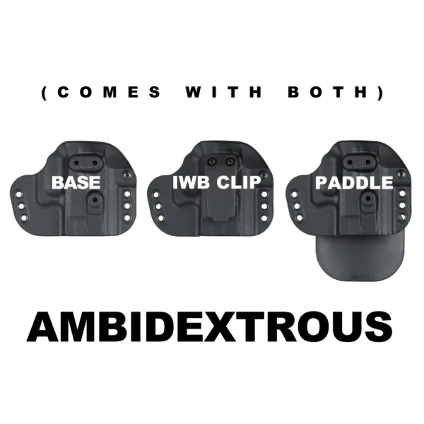 Edge Works Mfg DBA G-Code Holsters G-Code Paradigm Universal Fit Holster for Medium/Large Frames Black Ambi