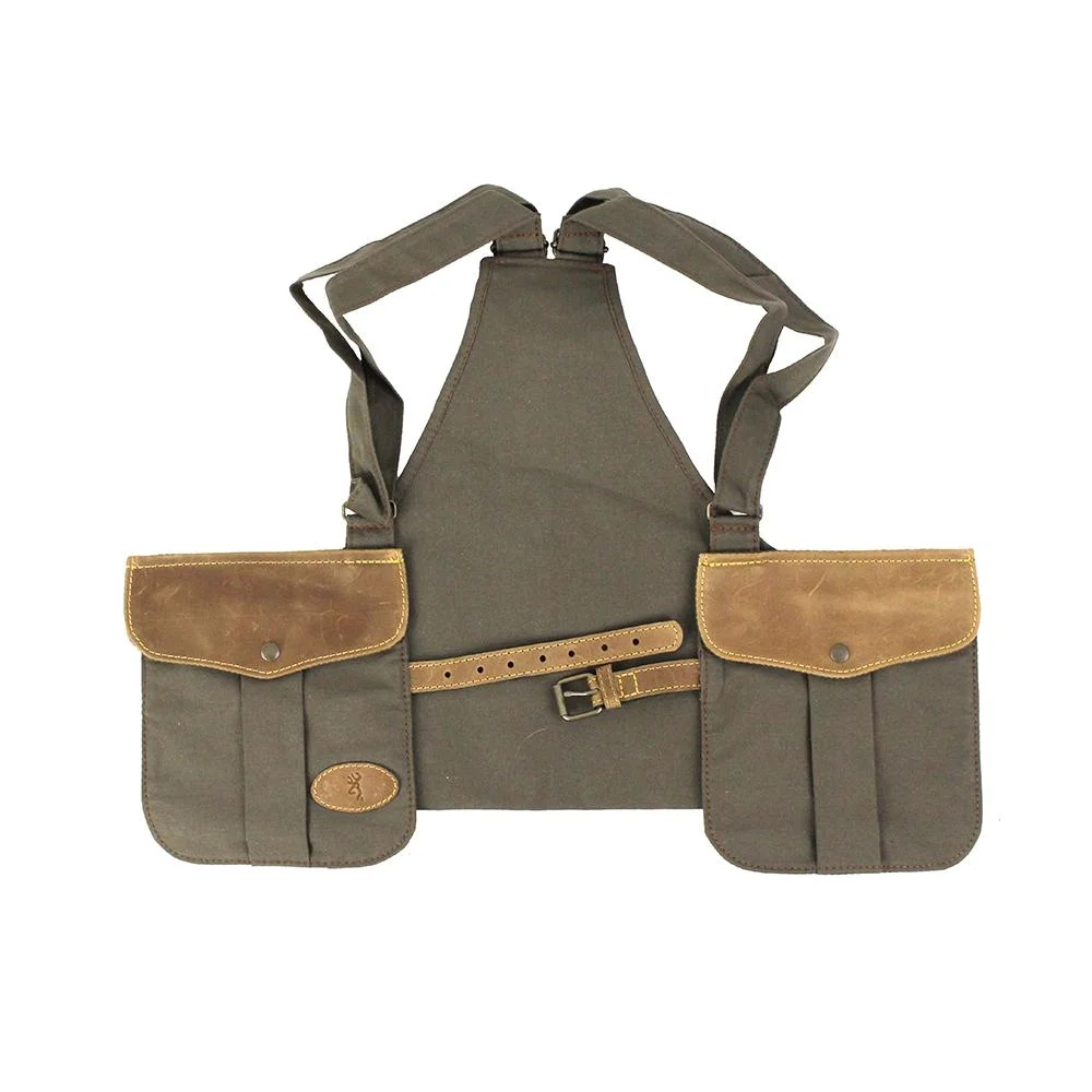 upland-canvas-hunting-vest-olive-primary Browning Clothing Browning Upland Canvas Hunting Vest Olive