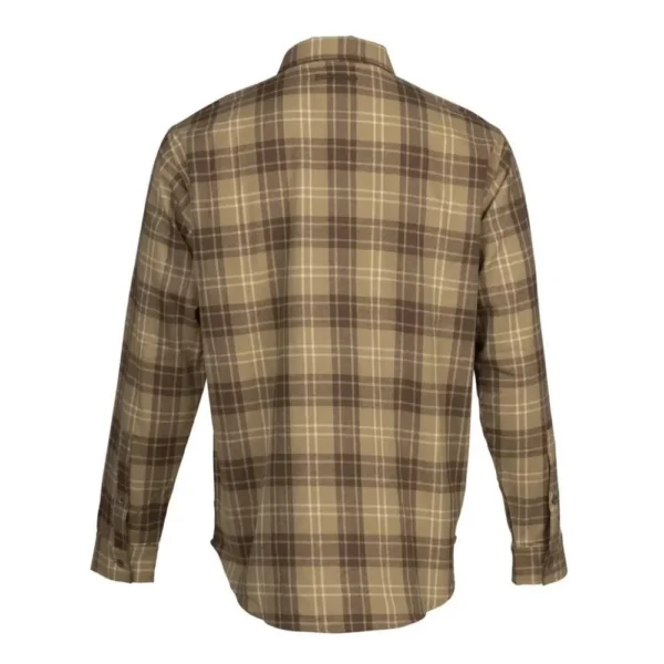 Browning Clothing Browning Upland Flannel Long Sleeve Shirt Tan L