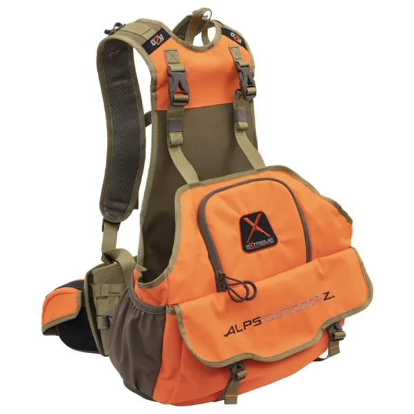 ALPS Brands Alps Outdoorz Upland Game Vest X 2.0 Blaze Orange with Adjustable Belt