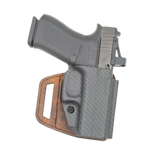 Sitzco, LLC (Versacarry) Versacarry V-Slide OWB Holster for Glock 43 Brown RH