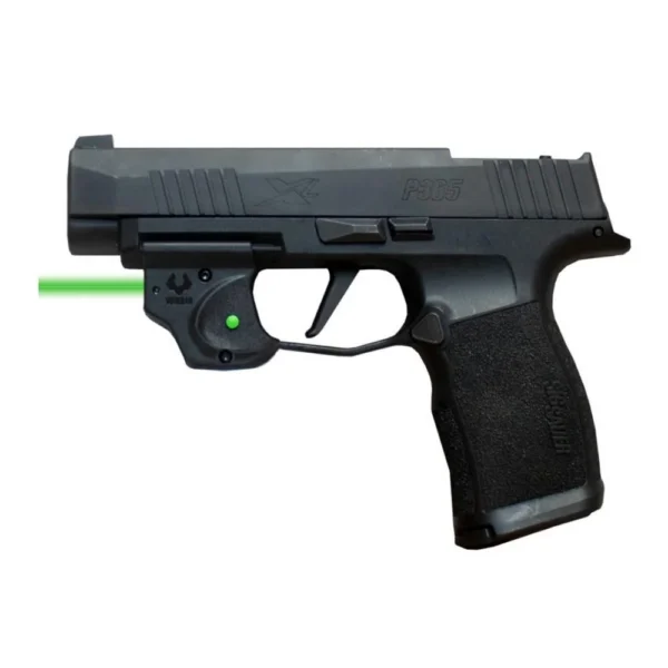 Viridian Green Laser Viridian E Series Green Laser Black Sig P365 with Kydex IWB Holster Black RH