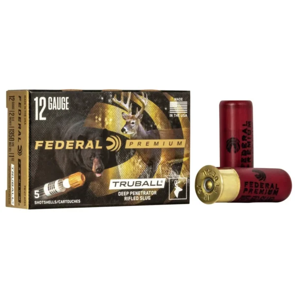 Federal Cartridge Co. Federal Premium Vital-Shok TruBall Deep Penetrator HP Rifled Slug 12 ga 2 3/4" 1 oz 5/ct
