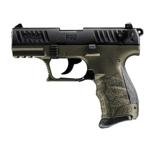 Walther Arms Walther P22Q .22LR 10rd Magazine 3.4" Barrel Military - 2 MAGS incl/