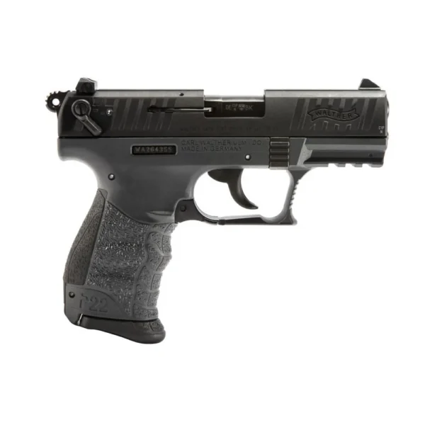 Walther P22Q Handgun .22 LR 10/rd Magazines (2) 3.42" Barrel Tungsten Grey