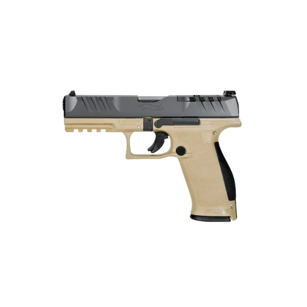 Walther Arms Walther PDP Full Size Optic Ready Handgun 9mm Luger 18rd Magazines(2) 4.5" Barrel Two-Tone Tan