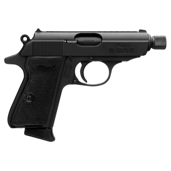 Walther PPK SD Handgun .32 Auto 7rd Magazines(2) 3.3" 1/2x28 Threaded Barrel Black