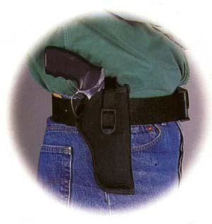 waterproof-nylon-hip-holster-large-autos-primary Michaels Of Oregon Uncle Mike's Sidekick Hip Holster for 3-1/2" - 4-1/2" Barrel large autos open ends in Black Right Hand